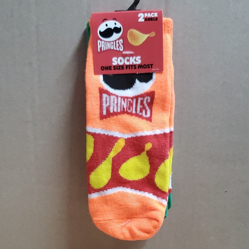Pringle Orange and Red Casual Socks